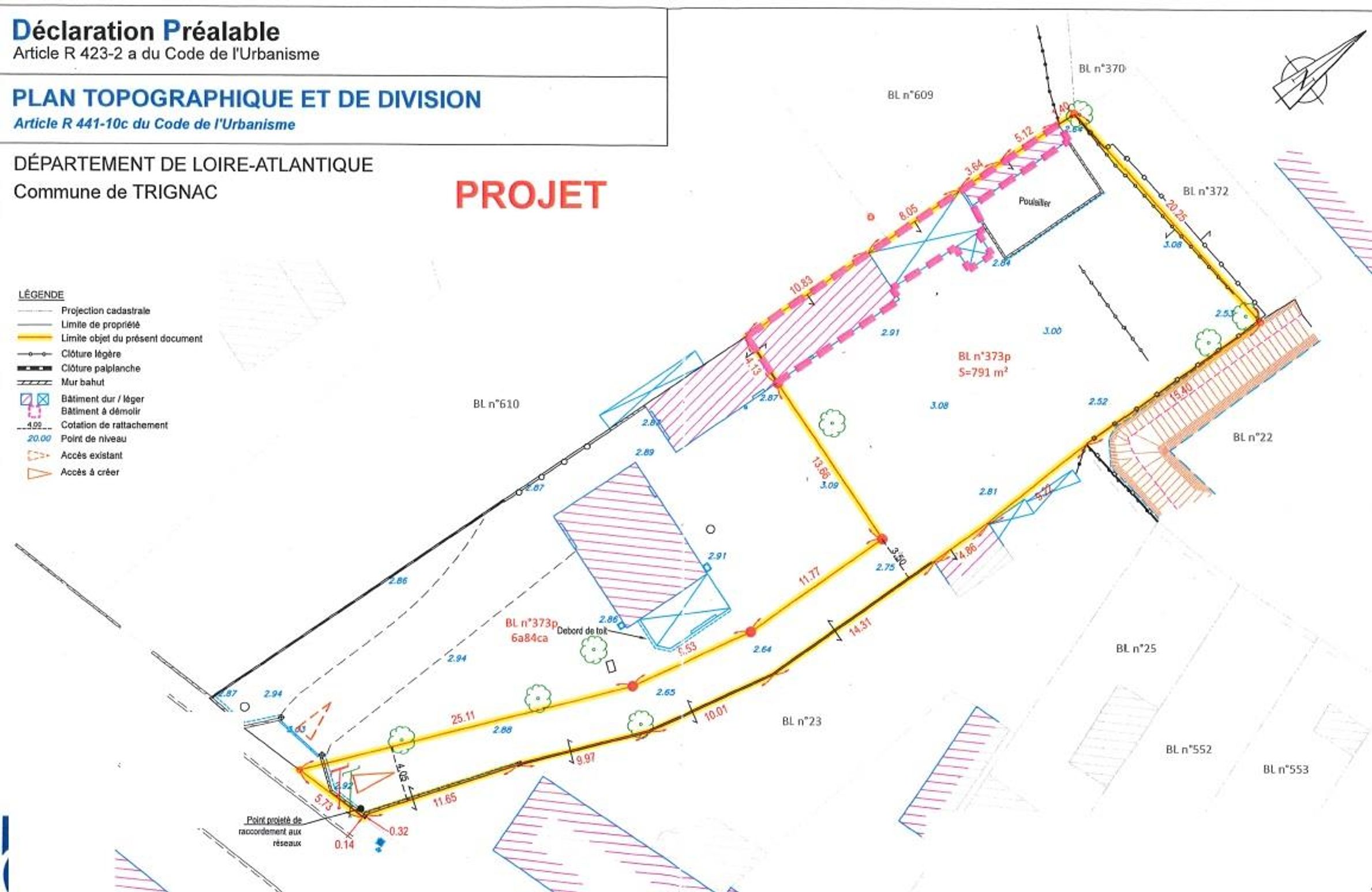 Terrain - TRIGNAC - 791.00 m²